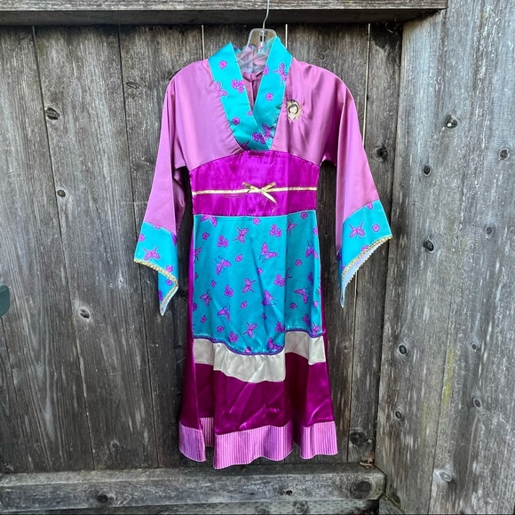 Disney Other - Disney Store Princess Mulan Dress in Pink Kimono Style - Size 7/8